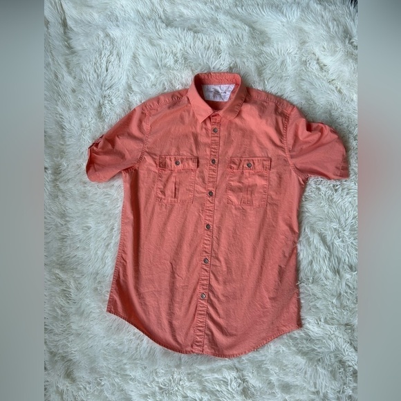 Calvin Klein button up short sleeve collared shirt size small - Picture 1 of 9